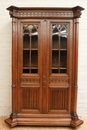 Gothic style Bookcase in Oak, France 19th century