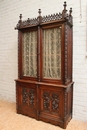 Gothic style Bookcase in Walnut, France 19th century