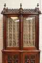 Gothic style Bookcase in Walnut, France 19th century