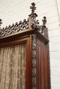 Gothic style Bookcase in Walnut, France 19th century