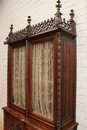 Gothic style Bookcase in Walnut, France 19th century
