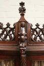 Gothic style Bookcase in Walnut, France 19th century