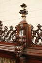 Gothic style Bookcase in Walnut, France 19th century