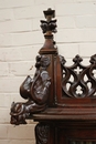 Gothic style Bookcase in Walnut, France 19th century