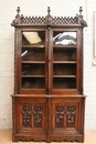 Gothic style Bookcase in Walnut, France 19th century