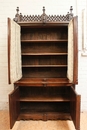 Gothic style Bookcase in Walnut, France 19th century