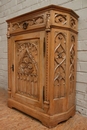 Gothic style Cabinet in Walnut, France 19th century