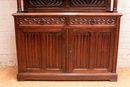 Gothic style Cabinet in Oak, France 19th century