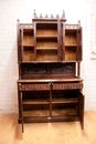 Gothic style Cabinet in Oak, France 19th century