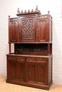 Gothic style Cabinet in Oak, France 19th century