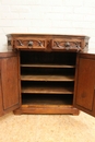 Gothic style Cabinet in Oak, France 19th century