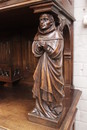 Gothic style Cabinet in Walnut, France 19th century