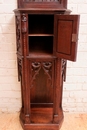 Gothic style Cabinet in Oak, France 19th century