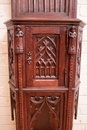 Gothic style Cabinet in Oak, France 19th century