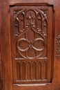 Gothic style Cabinet in Oak, France 19th century