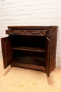 Gothic style Cabinet in Oak, France 19th century