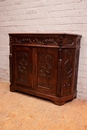 Gothic style Cabinet in Oak, France 19th century