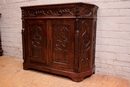 Gothic style Cabinet in Oak, France 19th century