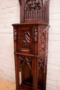Gothic style Cabinet in Oak, France 19th century