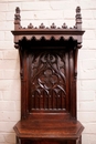 Gothic style Cabinet in Oak, France 19th century