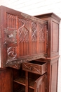 Gothic style Cabinet in Oak, France 19th century