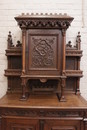 Gothic style Cabinet in Oak, France 19th century