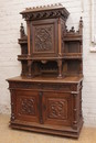 Gothic style Cabinet in Oak, France 19th century