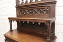 Gothic style Cabinet in Oak, France 19th century