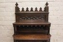 Gothic style Cabinet in Oak, France 19th century