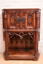 Gothic style Cabinet in Walnut, France 19th century