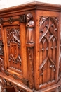 Gothic style Cabinet in Walnut, France 19th century