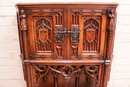 Gothic style Cabinet in Walnut, France 19th century