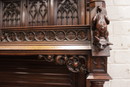 Gothic style Cabinet in Walnut, France 19th century