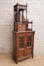 Gothic style Cabinet in Walnut, France 19th century