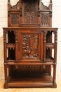 Gothic style Cabinet in Walnut, France 19th century