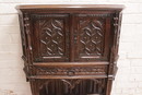 Gothic style Cabinet in Walnut, France 19th century