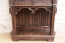 Gothic style Cabinet in Walnut, France 19th century