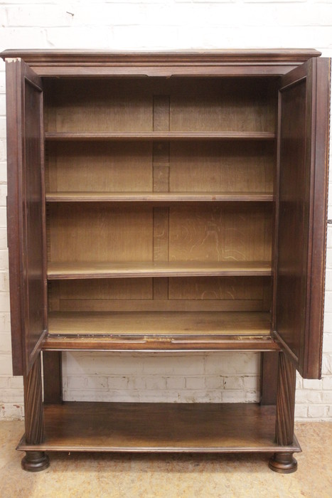 Gothic Cabinet In Walnut Houtroos, Gothic Cabinet Bookcases