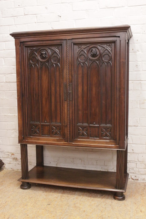 Gothic Cabinet in walnut