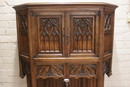 Gothic style Cabinet in Walnut, France 19th century