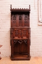Gothic style Cabinet in Oak, France 19th century