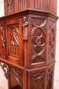 Gothic style Cabinet in Oak, France 19th century