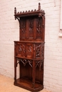 Gothic style Cabinet in Oak, France 19th century