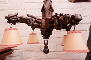 Gothic Chandelier in wood