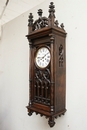 Gothic style Clock in Walnut, France 19th century