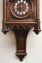 Gothic style Clock in Walnut, France 19th century