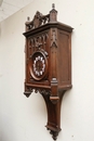 Gothic style Clock in Walnut, France 19th century