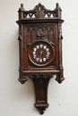 Gothic style Clock in Walnut, France 19th century