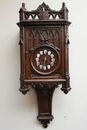 Gothic style Clock in Walnut, France 19th century