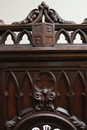 Gothic style Clock in Walnut, France 19th century